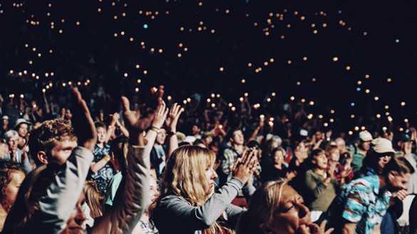 A happy crowd